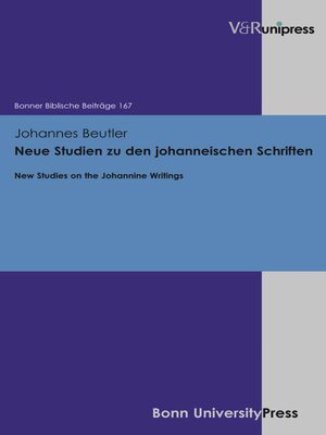 cover image of Neue Studien zu den johanneischen Schriften